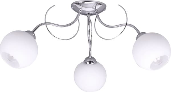 KLASSISK TAKLAMPA MED GLAS LED-SKÄRMAR