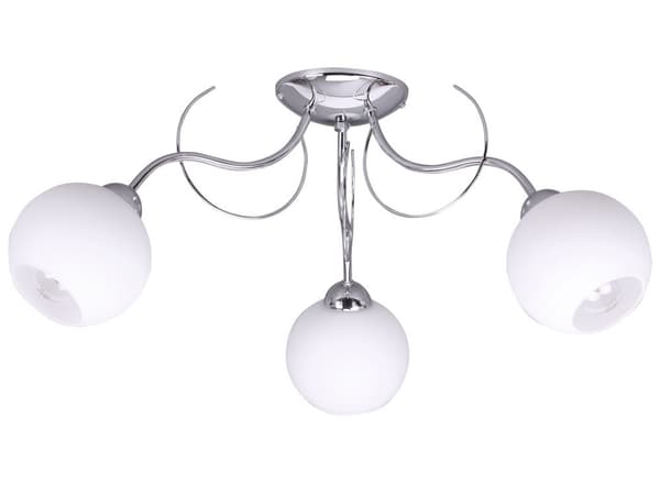 KLASSISK TAKLAMPA MED GLAS LED-SKÄRMAR