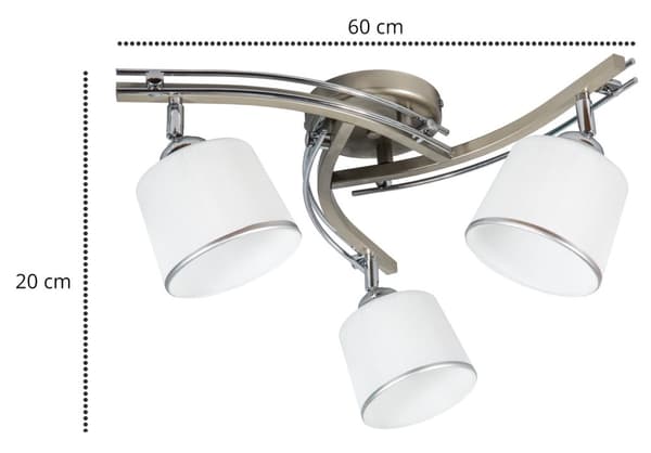 HÆNGELAMPE LYSKELYSE 60W LED GLAS SKÆRM E27