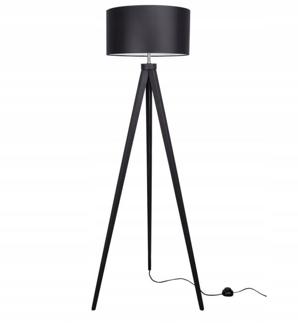 MODERN GOLVLAMPA, TRÄ, LED