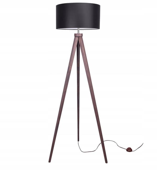 MODERN GOLVLAMPA, TRÄ, LED