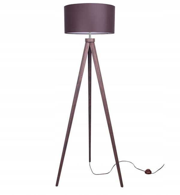 MODERN GOLVLAMPA, TRÄ, LED