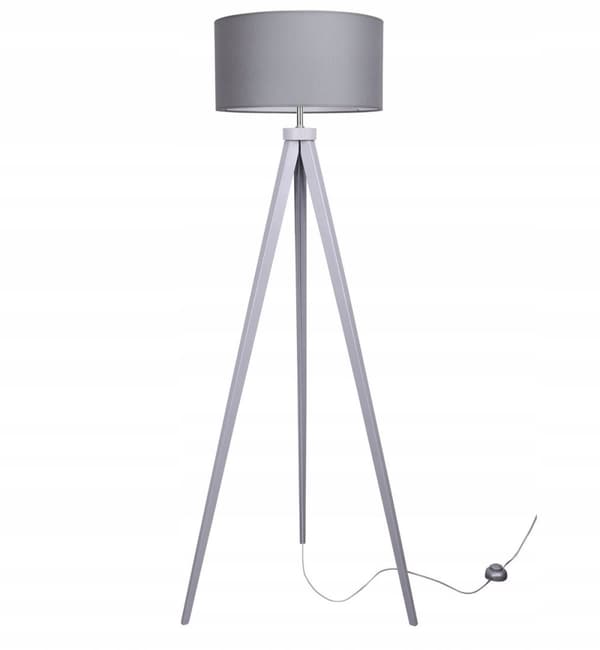 MODERN GOLVLAMPA, TRÄ, LED