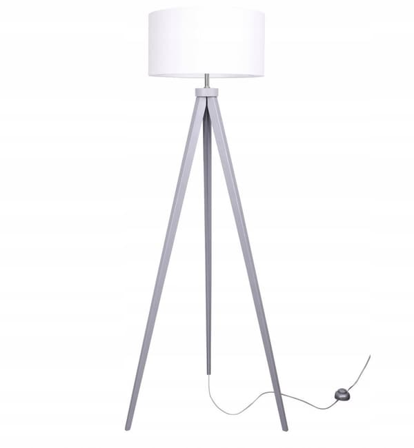 MODERN GOLVLAMPA, TRÄ, LED