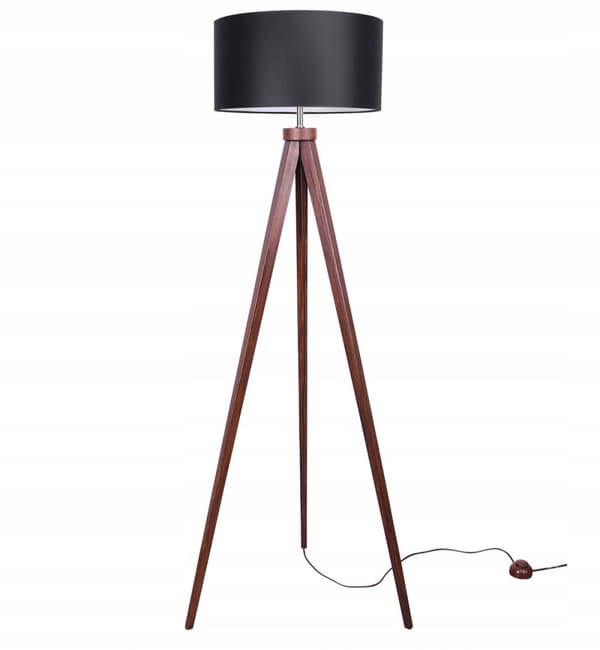 MODERN GOLVLAMPA, TRÄ, LED
