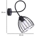 Miniatyrbillede 6 af 7: Metal Væglampe Loft Væglampe To farver LED