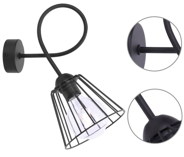 Metallinen seinävalaisin Loft seinävalaisin Kaksi väriä LED