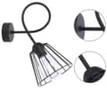 Pikkukuva 5 / 8: Metallinen seinävalaisin Loft seinävalaisin Kaksi väriä LED