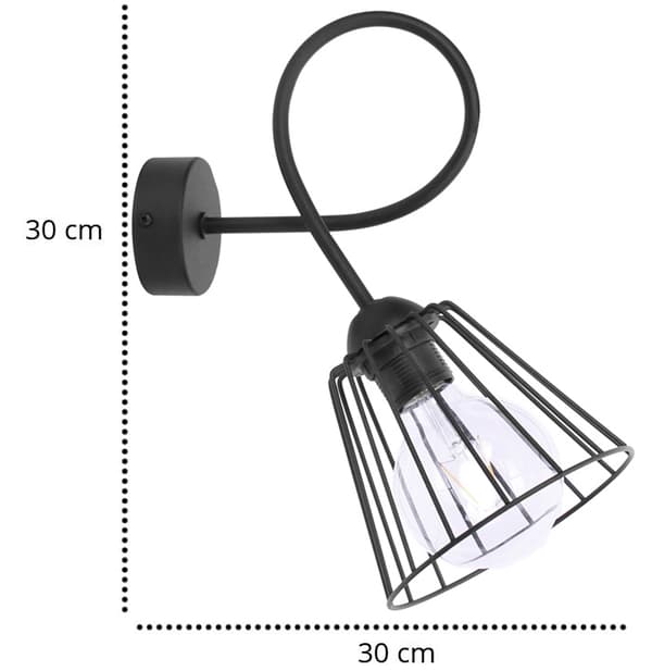 Metallinen seinävalaisin Loft seinävalaisin Kaksi väriä LED