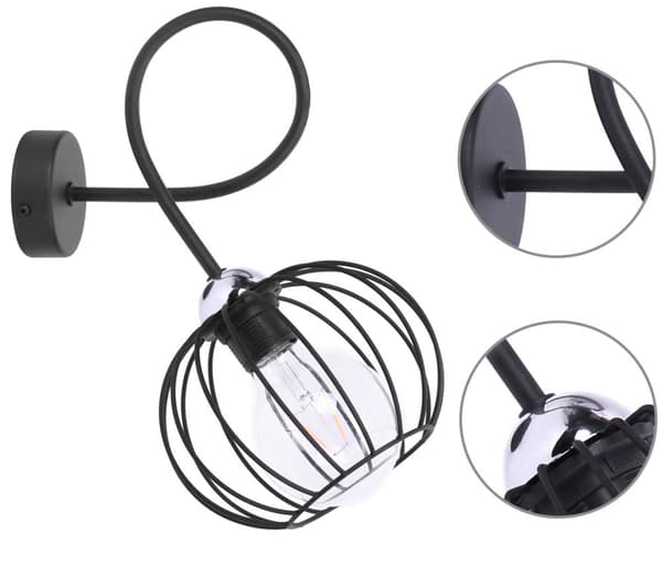 SEINÄVALAISIN Loft Wire LED-seinävalaisin Kromi E27
