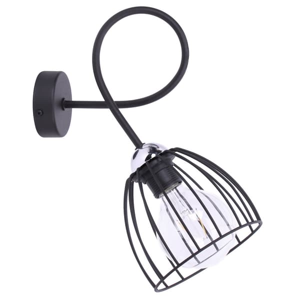 Wire RETRO VÄGGLAMPA Vägglampa Krom LOFT