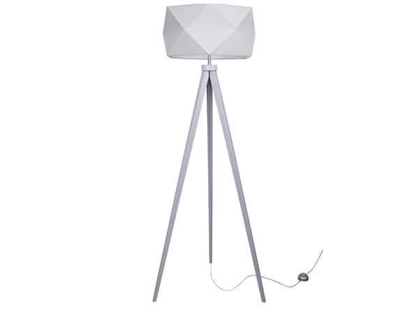 MODERN GOLVLAMPA LAMPSKÄRM STATIV TRÄ