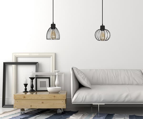 LOFT Spider Hänglampa Svart Vit Olika nyanser