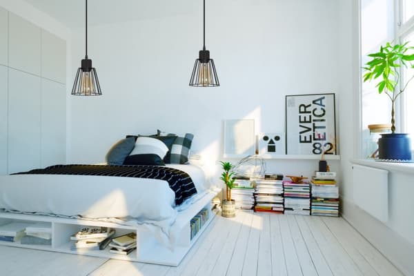 Modern hänglampa spindeltråd retro loft LED