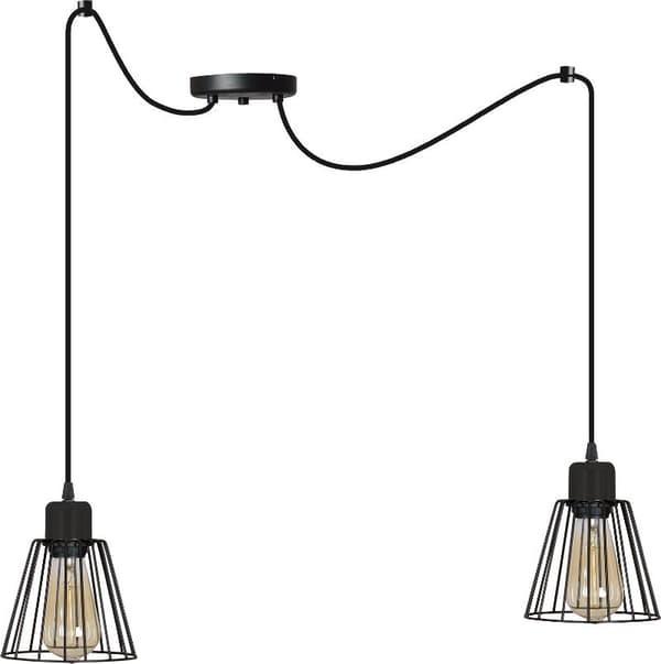 Modern hänglampa spindeltråd retro loft LED