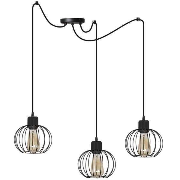 HÆNGELAMPE SPIDER LOFT JUSTERBAR METAL EDISON