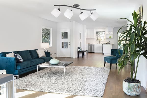 Loftslampe 4x60W LED justerbar lampeskærm