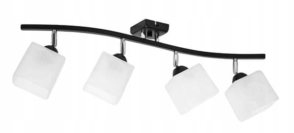Loftslampe 4x60W LED justerbar lampeskærm