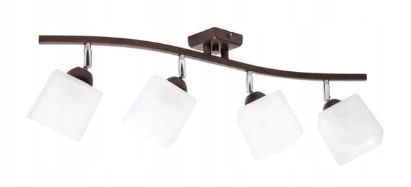 Loftslampe 4x60W LED justerbar lampeskærm