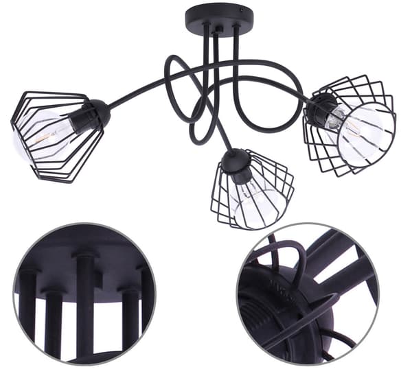 Modern LED wire taklampa Loft