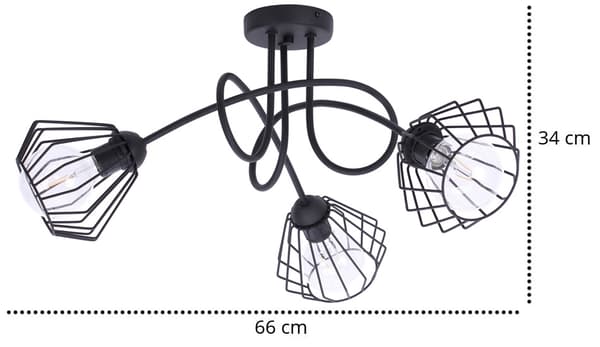 Modern LED wire taklampa Loft