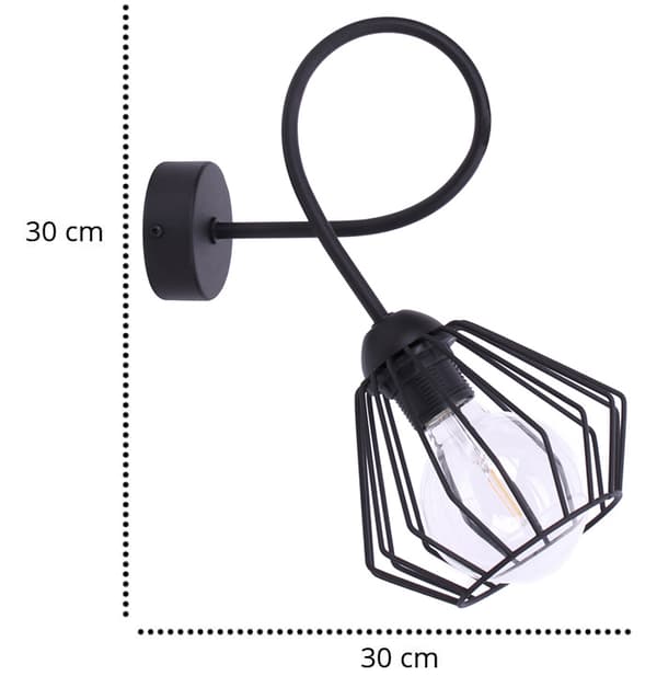 Industriell Vägglampa Loft Vägglampa Två färger
