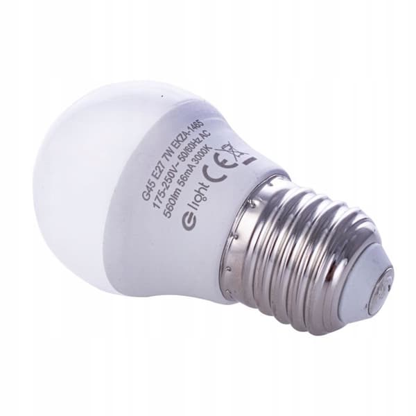 LED Pære E27 SMD 2835 VARM KUGL 7W 55W