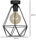 Miniatyrbild 9 av 10: Modern Taklampa Loft Retro 1x60W