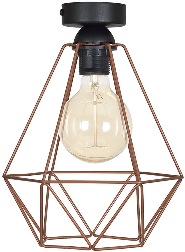 Industriel PLAFON LOFT lampe retro edison kobber
