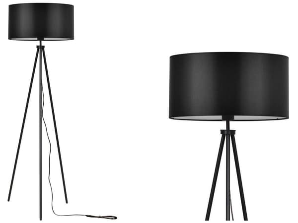 Golvlampa med stativskärm