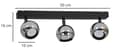 Miniatyrbild 7 av 9: Taklampa plafond BALL modern spot krom