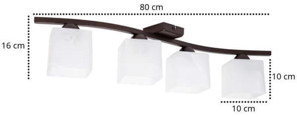 Riippuva kattovalaisin, kattovalaisin, 4 x 60W, LED