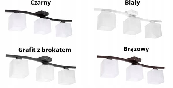 Hängande taklampa, glas, 3x60W, LED