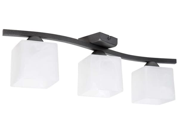Hängande taklampa, glas, 3x60W, LED