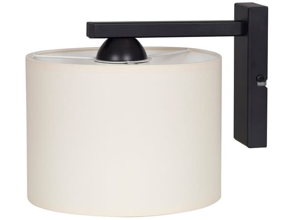 Modern vägglampa med skärm i olika färger