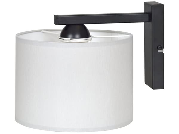 Modern vägglampa med skärm i olika färger