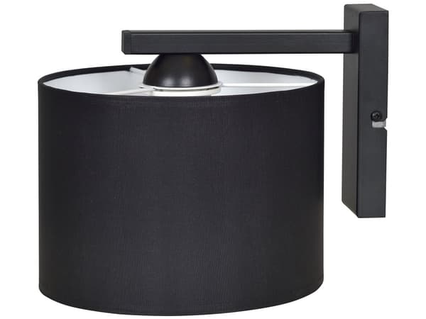 Modern vägglampa med skärm i olika färger