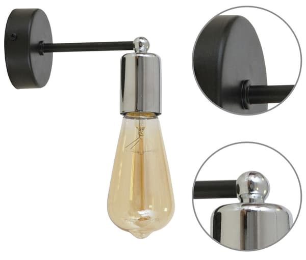 Modern Lampa Vägglampa Loft Tillbehör Koppar Krom