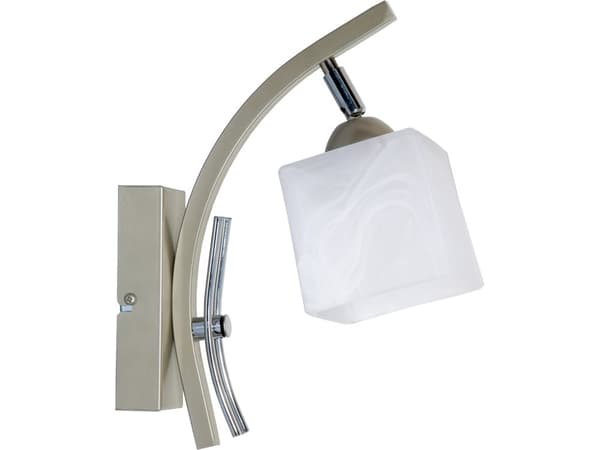 Elegant VÄGGLAMPA glasskärm LED 1X60W