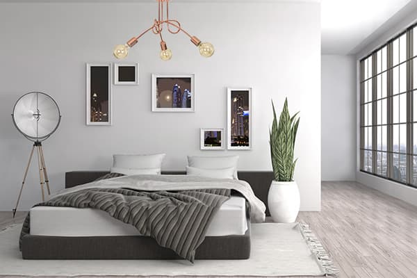 Moderne pendel Edison LOFT kobber 3x60W