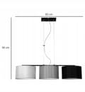 Miniatyrbillede 9 af 10: Moderne hængende lampeskærm materiale 3x60W LED