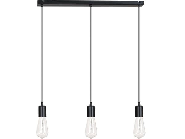 Modern KROM KOPPAR HÄNGLAMPA edison 3 x60W