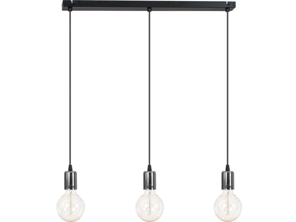Modern KROM KOPPAR HÄNGLAMPA edison 3 x60W