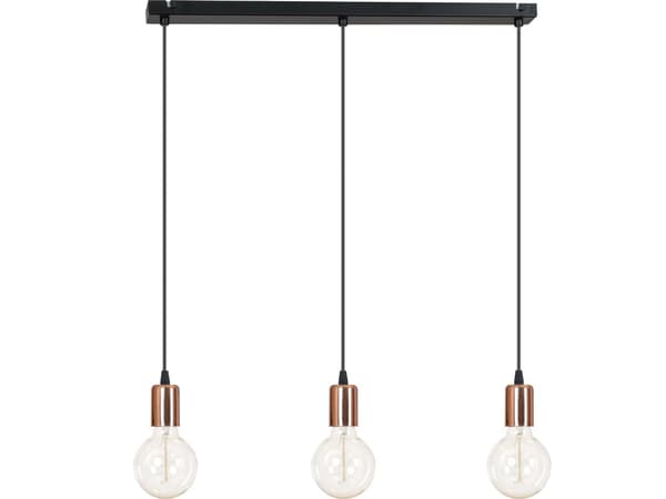 Modern KROM KOPPAR HÄNGLAMPA edison 3 x60W