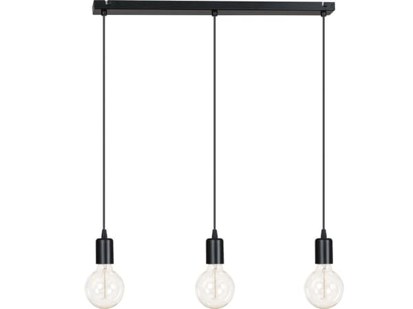 Modern KROM KOPPAR HÄNGLAMPA edison 3 x60W