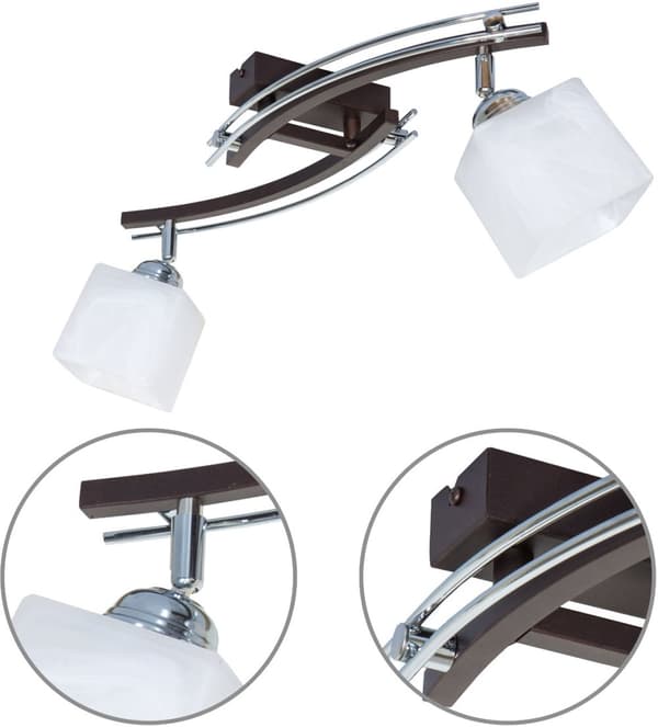 HÆNGELAMPE LOFT LYSKELYSE PLAFON LED 2x60W