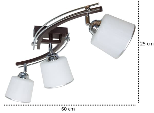 HÄNGLAMPA TAK LJUSKRAN PLAFON LED 3x60W