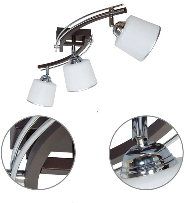 HÄNGLAMPA TAK LJUSKRAN PLAFON LED 3x60W