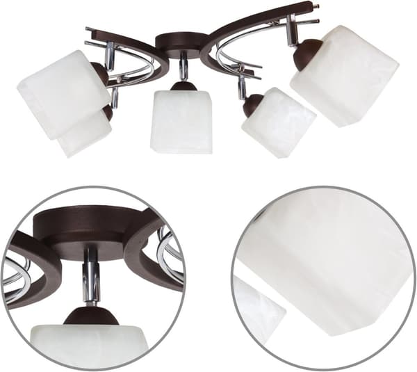 Elegant LED 5x60W LOFTHÆNGELAMPE