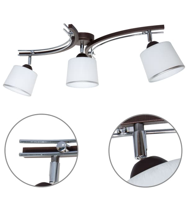 Elegant LED 3x60W HÄNGLAMPA I TAK